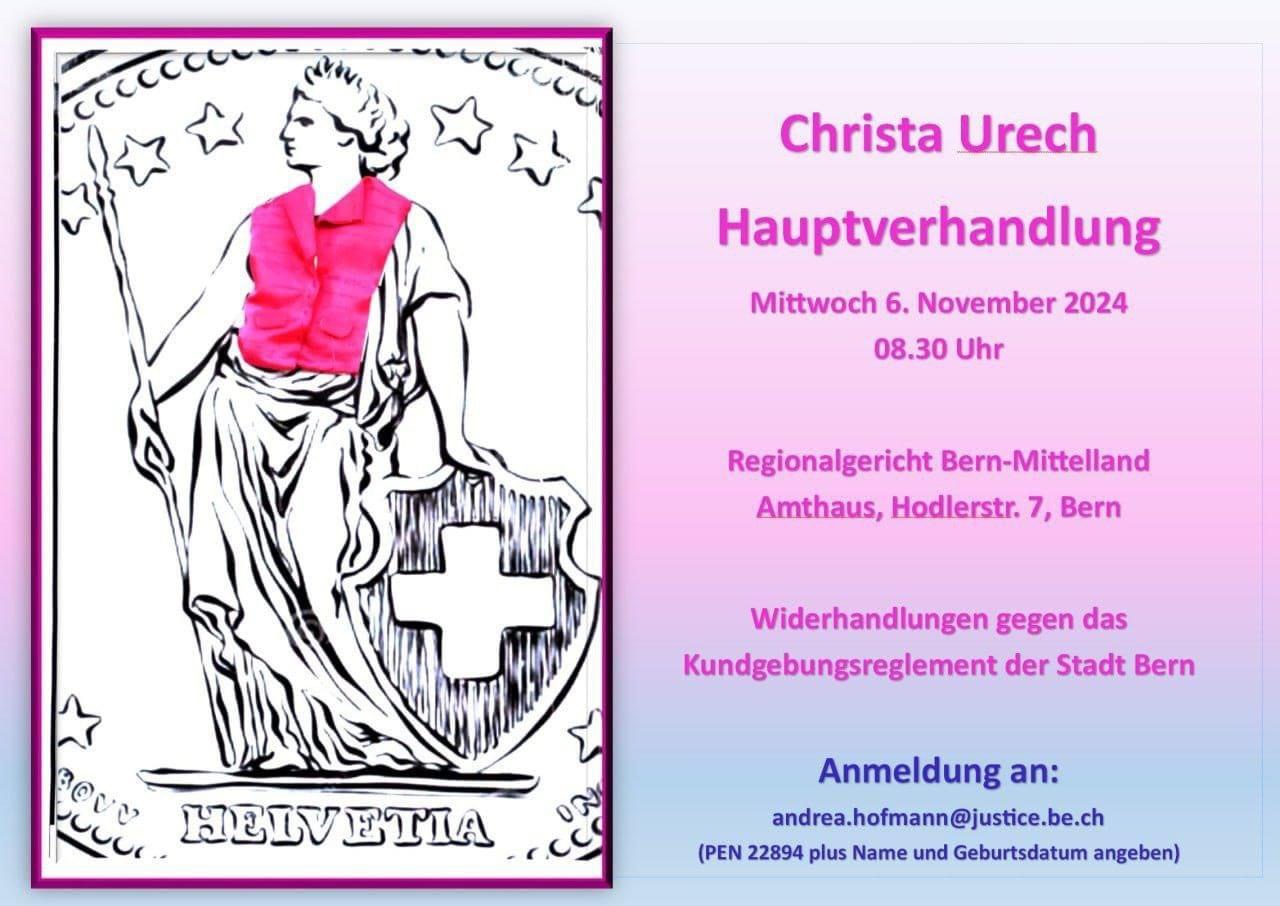 Christa Urech | Hauptverhandlung